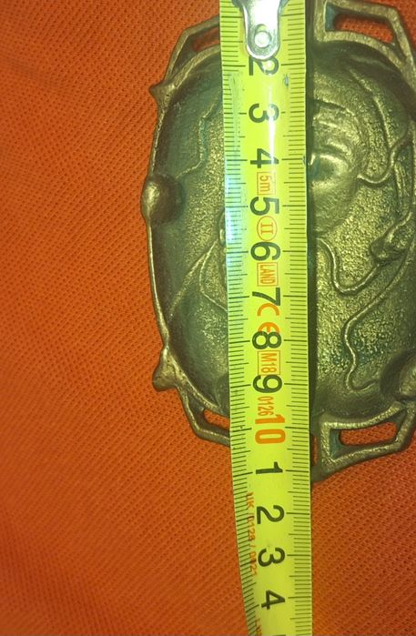 Scrumiera veche/ vide - pache Art Nouveau  din bronz (cca 1900-1920)