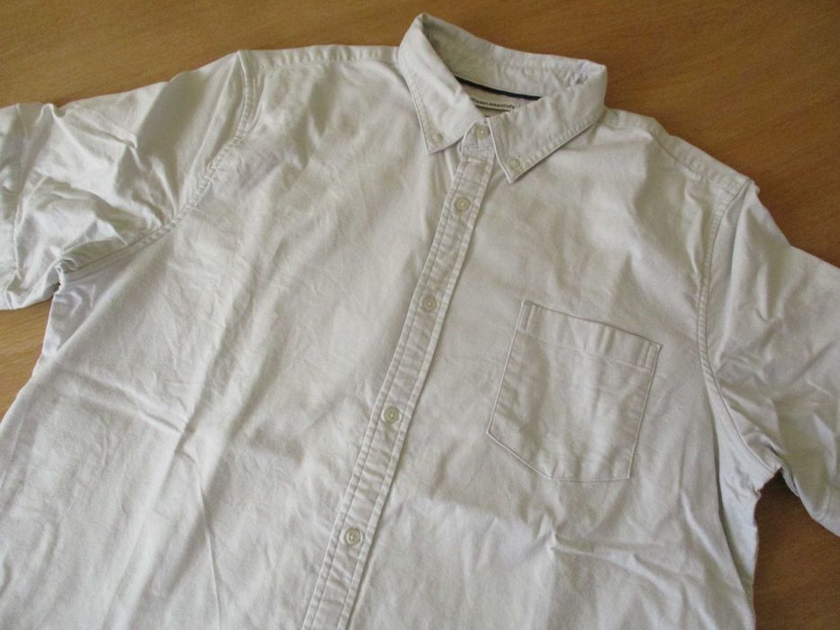 Cămașă mânecă scurtă Amazon Essentials, bumbac, gri deschis, XXL