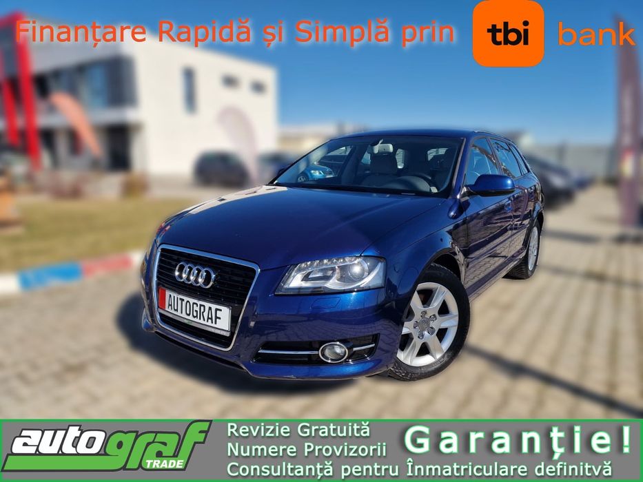 Audi A3 1.4 TSi 125CP -Acum si in Rate- Xenon- Navigatie- Garantie!