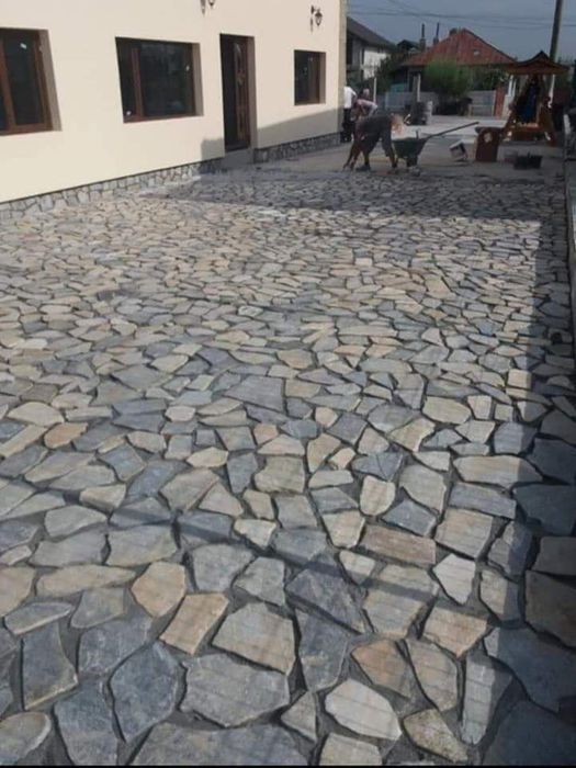 Piatra naturala de munte de Grecia 100%. Lucrez în toată Țara