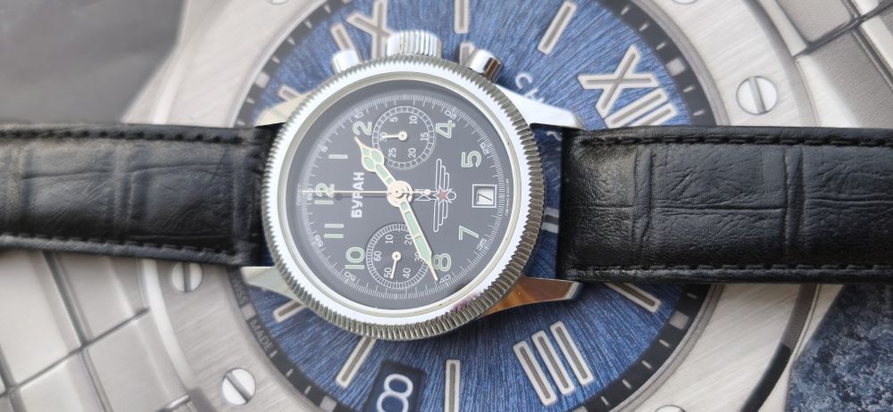Ceas Poljot Buran chronograph 3133