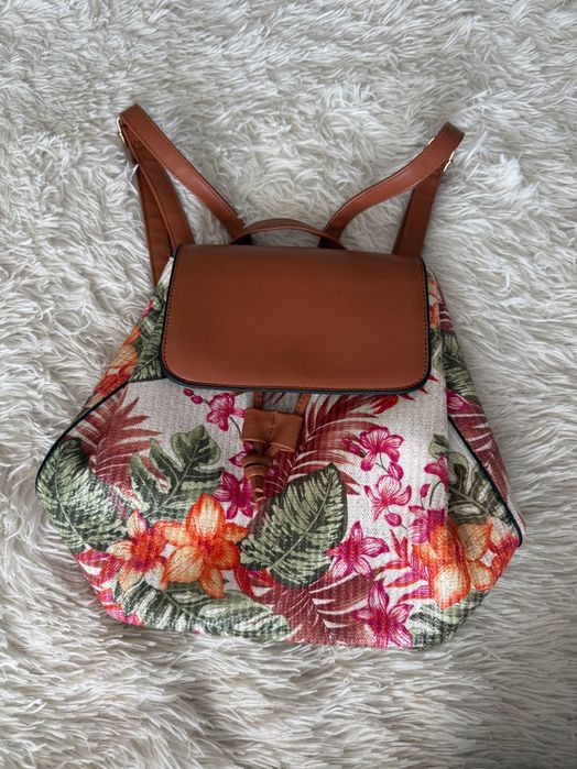 Rucsac cu imprimeu floral