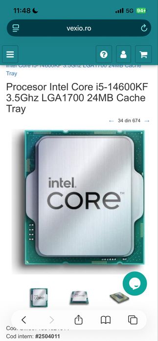 kit i5 14600kf + b760m ds3h