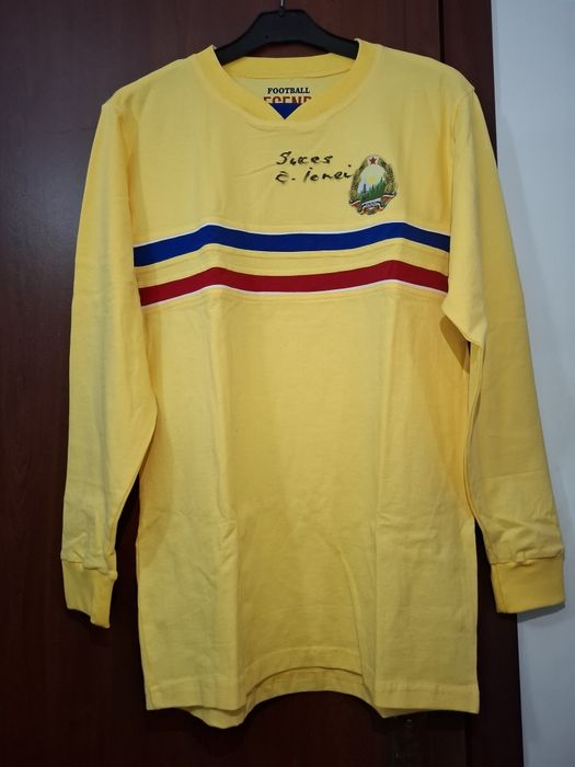 Tricou Retro Romania 1964 semnat Emerich Jenei