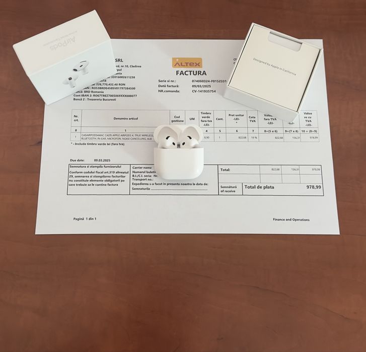 Airpods 4 noi, nefolosite, cadoul ideal