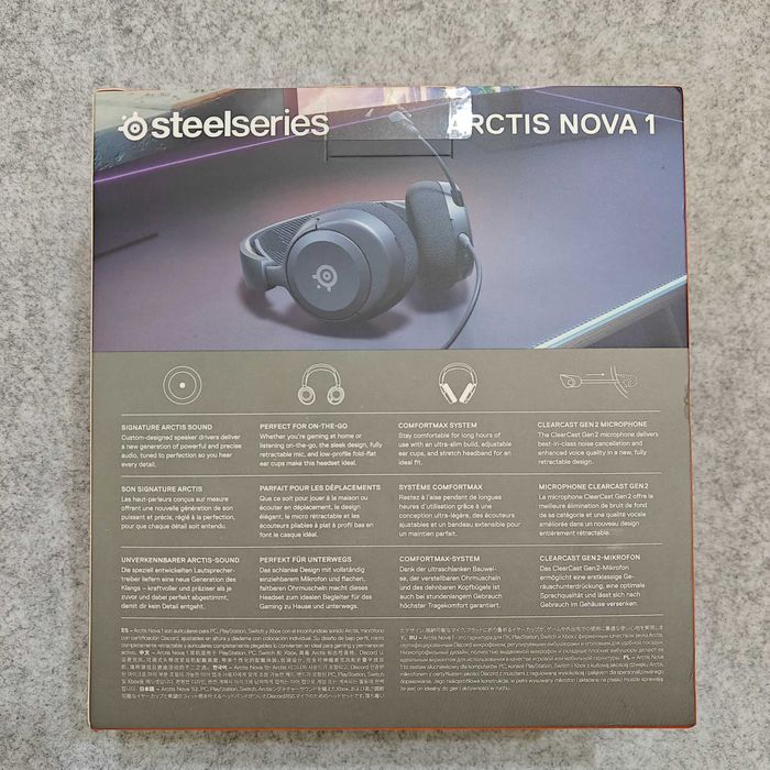 Проводные игровые наушники SteelSeries Arctis Nova 1 Black