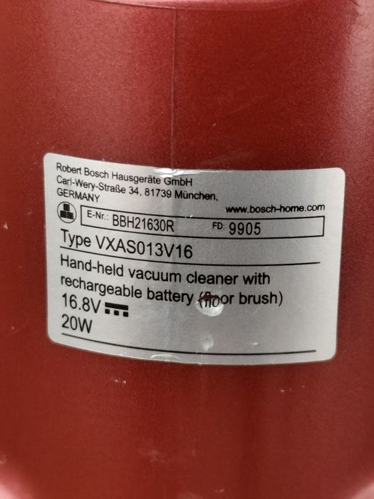 Пылесос Bosch оригинал в рабочем состоянии без зарядного устройства