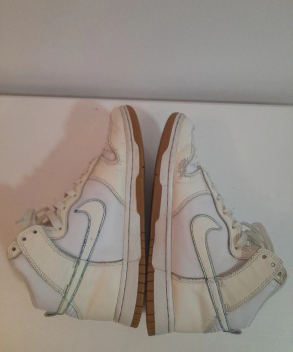 Nike Air Dunk high white/sail gum med brown