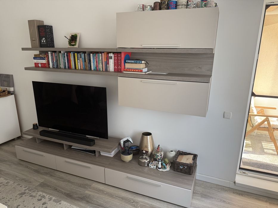 Set mobilier living gri doua nuante