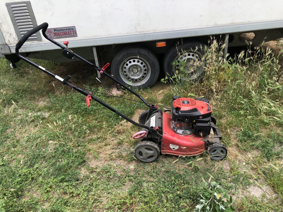 Бензинова косачка Grizzly с двигател Scheppach 144 cc (Работеща)
