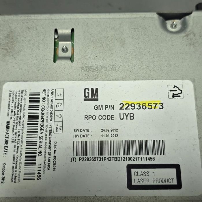 Unitate CD Player auto cu display Opel Astra J