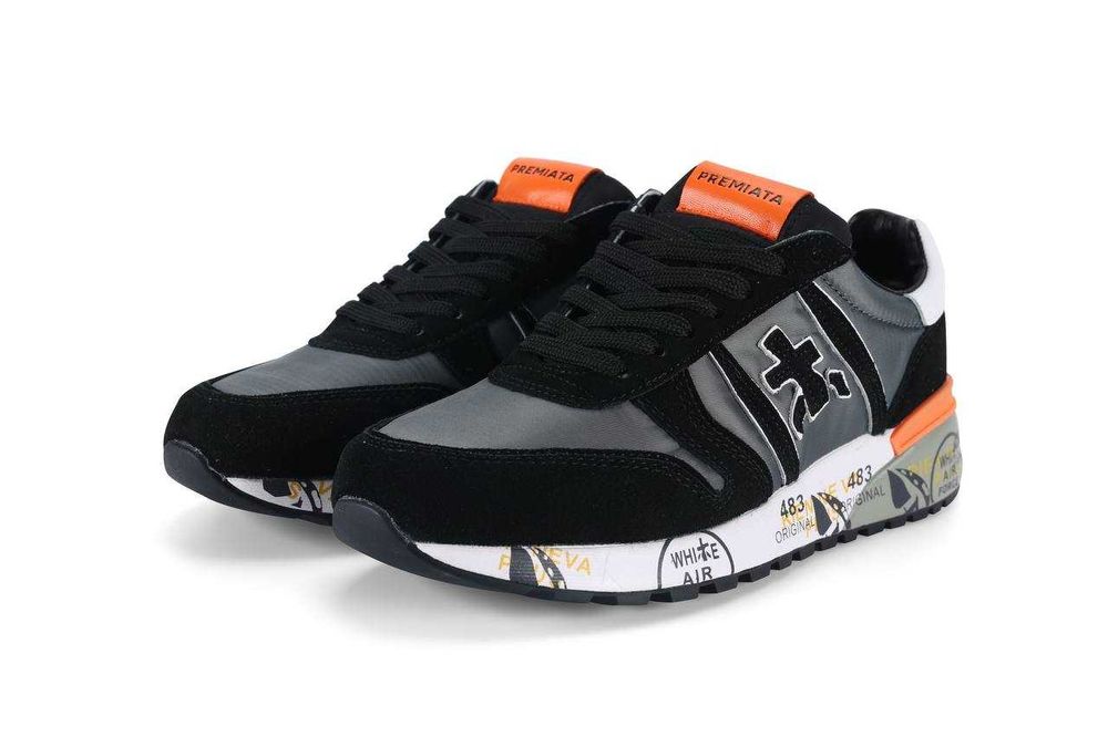 Нови мъжки обувки Premiata black orange grey налични 42,43