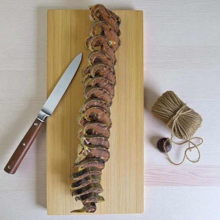 Стейки свежемороженого осетра