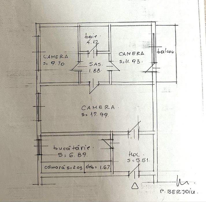 Apartament 3 camere, confort 1, sector 4