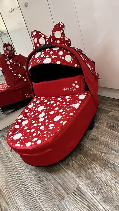 Кош за новородено Cybex Priam Lux Jeremy Scott Petticoat red dark