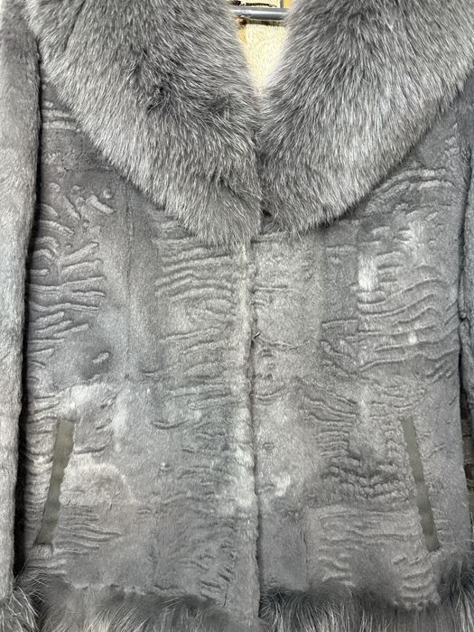 Шуба из кролика и песца