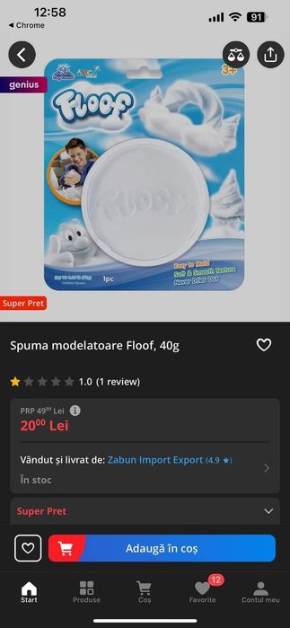 Zăpadă artificiala Floof copii
