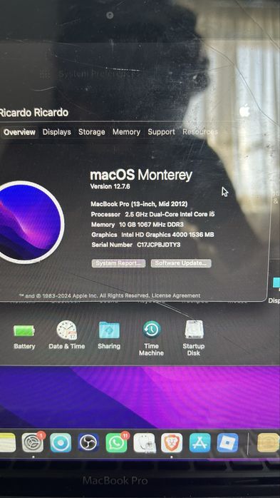 Macbook pro 2012 de 13 - inch perfect functional. Cititi atent descrierea!