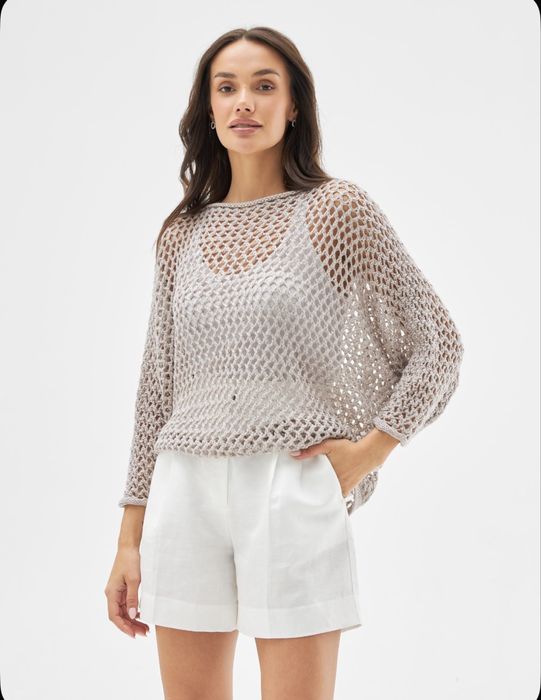 Кофта вязка ажурная сетка