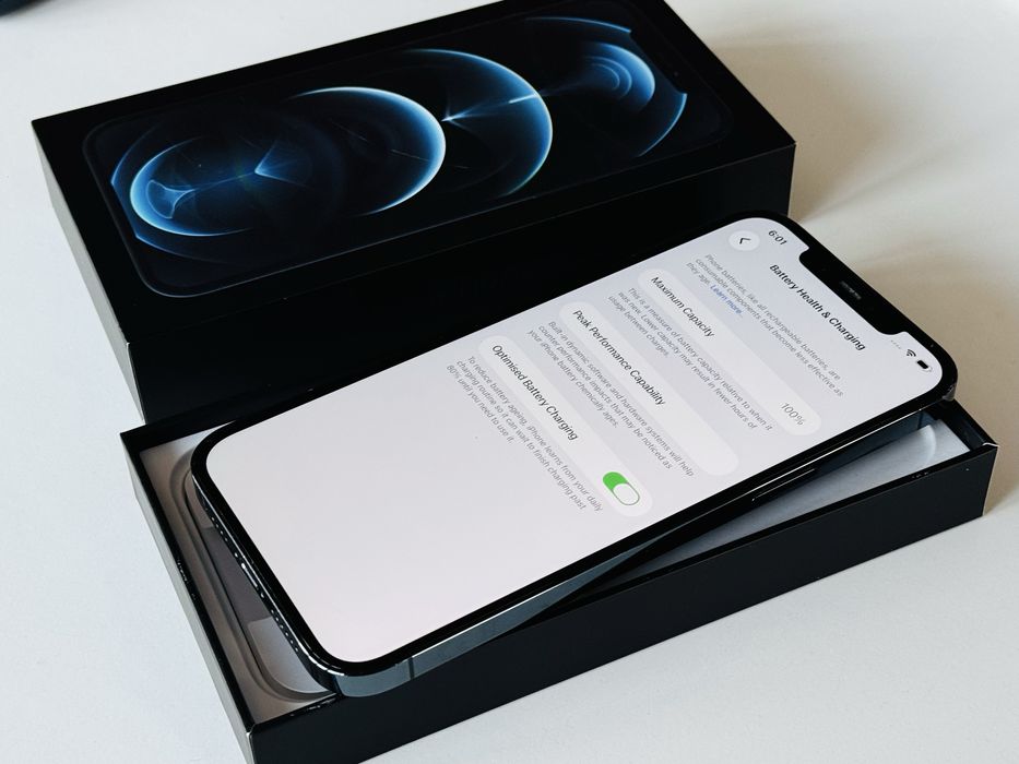 Iphone 12 Pro Max 256GB Blue 100% Батерия! Гаранция 6 месеца