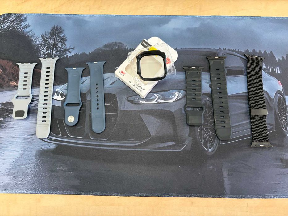 Set Curele Apple Watch + Carcasa Seria 7/8/9/10/11 Ultra 44-45-46-49mm