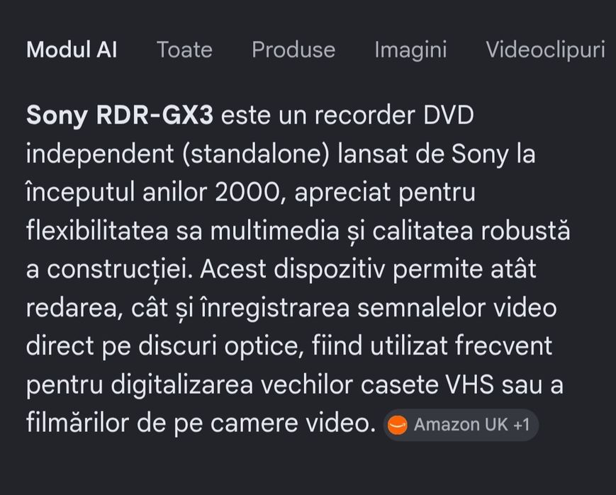Sony Dvd Recorder RDR-GX3