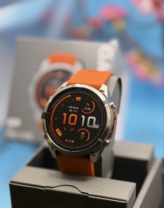 НОВ!!! Garmin Fenix 9 Pro, 51 mm, AMOLED, Sapphire, Titanium, inReach, Spark Orange
