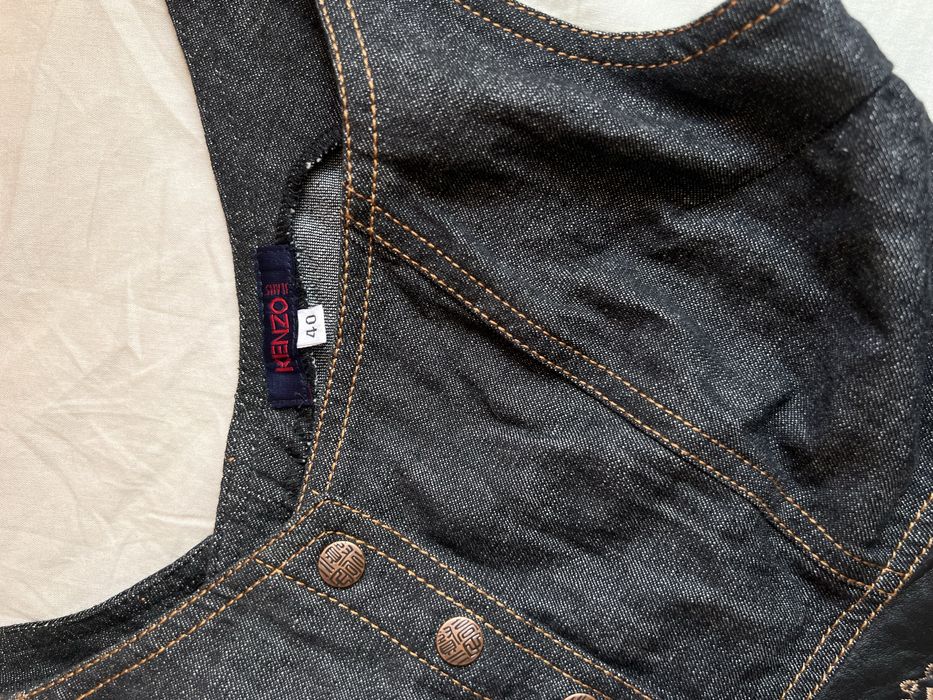 Top din denim Kenzo – stil vintage