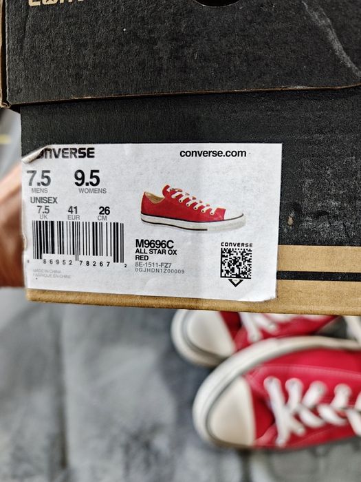 Кеды Converse 26,5 см по стельке