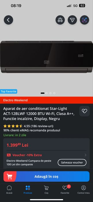 Aer Conditionat Star Light 12000 BTU