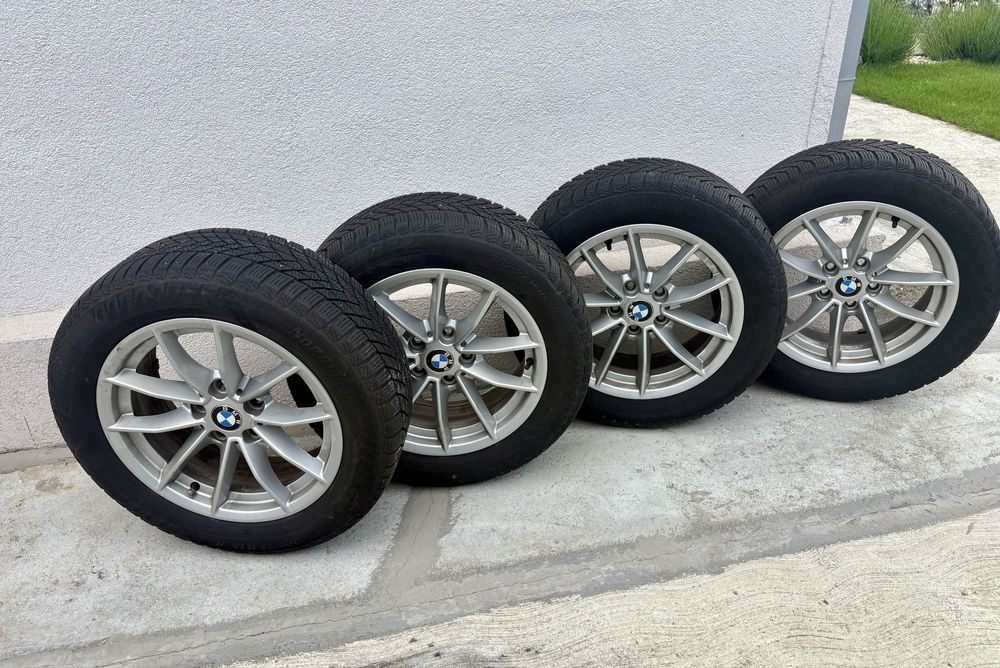 Set roți complete originale BMW G20/G21 – Jante aliaj OEM 16” + anvelope iarnă 205/55 R16