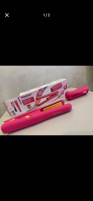 Безжична преса за коса SilverCrest -розово