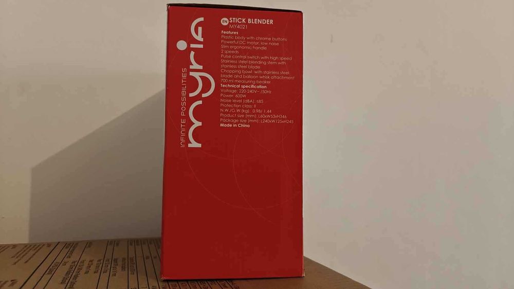 Mixer vertical MYRIA 3 piese vas 0.7l putere 600W Nou Sigilat Garantie