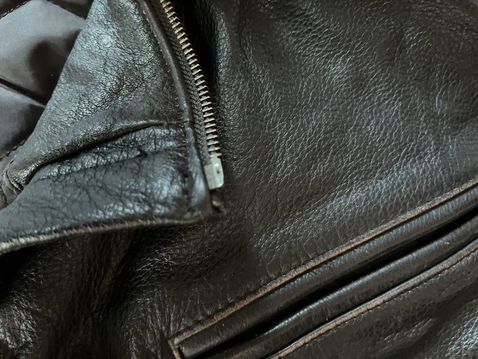 Мъжка кожена шуба телешки бокс размер М