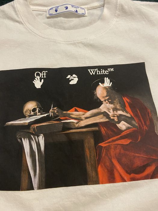 Tricou off-white caravaggio