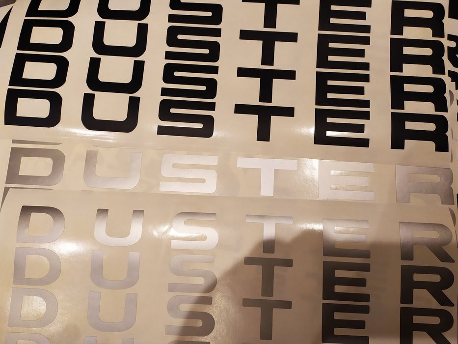 Sticker logo Dacia Duster_ capota/ barile longitudinale, 4WD