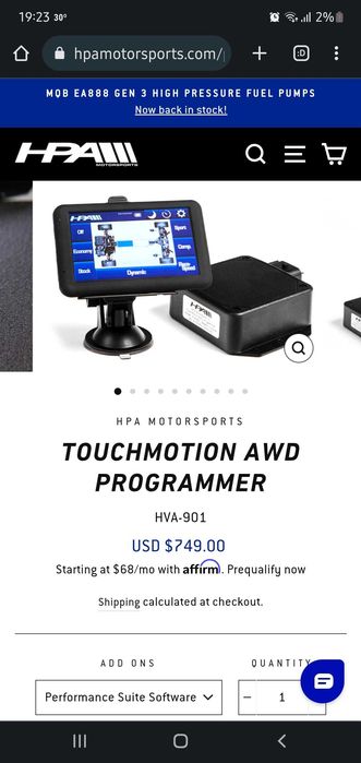 Contoler tractiune 4x4 pentru Audii TT , Golf R32 model HPA HVA-900