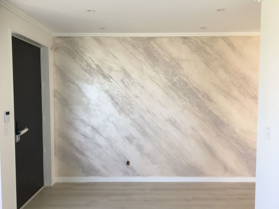 Aplic vopsea decorativa pensulata stucco piatra sparta efect zen