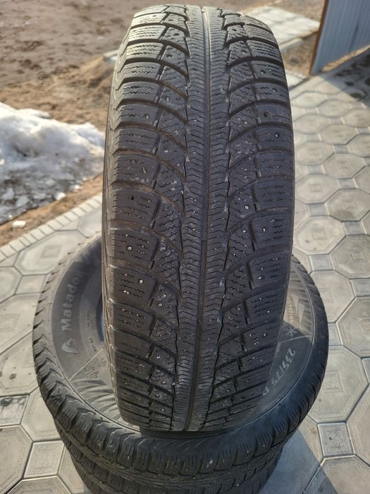 Зимние  шипованые  резины   225/55/17