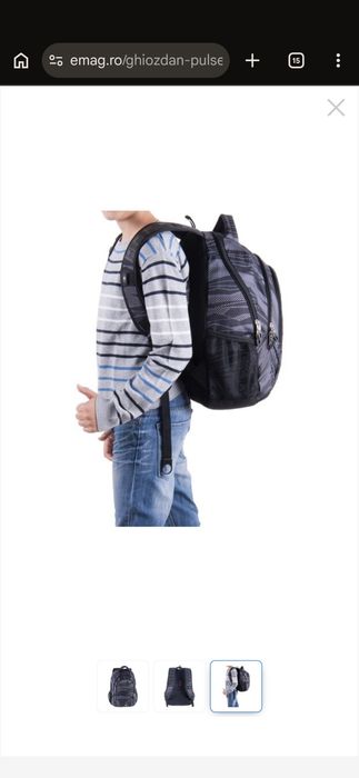 Ghiozdan /Rucsac Pulse negru