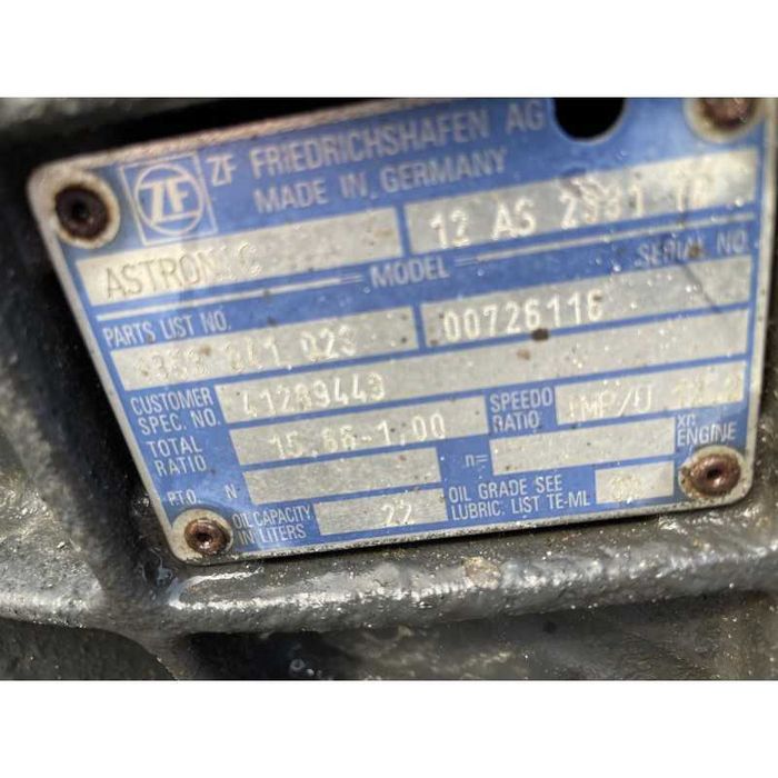 Cutie de viteze automata DAF XF 12AS2331TD 15.86-1.00 - Second Hand SH