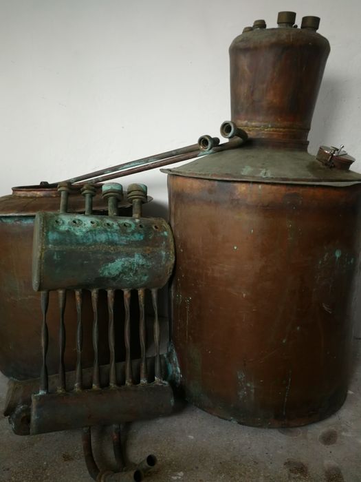 Cazan de țuică din cupru alimentar Capacitate 220 litri