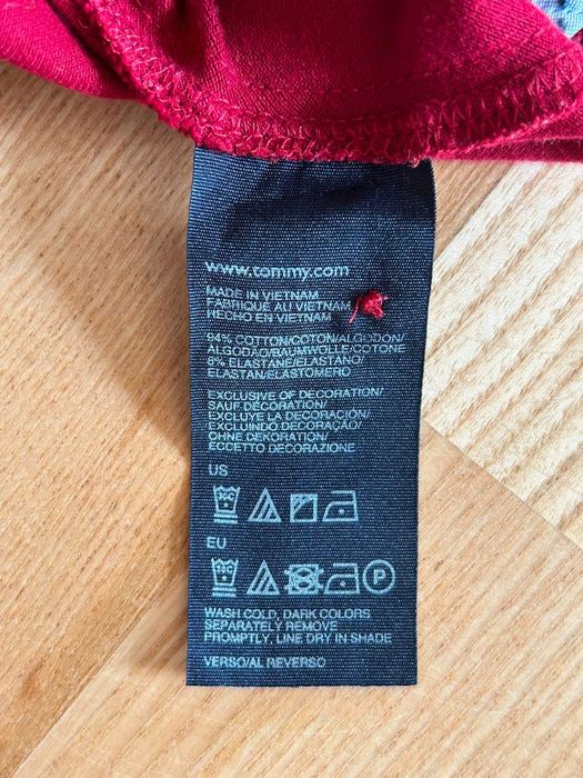 Tommy Hilfiger Polo Original Damă Bordo – Mărimea M