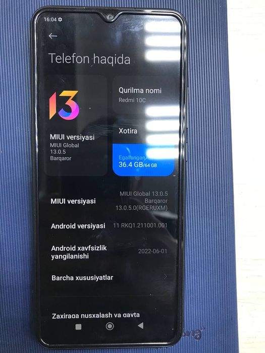 Redmi 10 c xolati yaxshi ishlashi zor