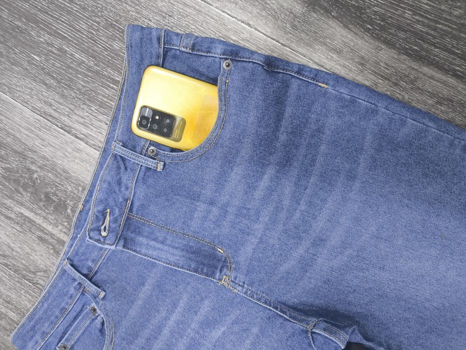 Джинсы клеш синие