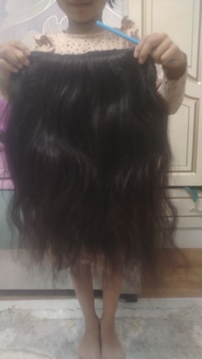 Tabiiy sochdan yasalgan zakolkali narashka soch sotiladi