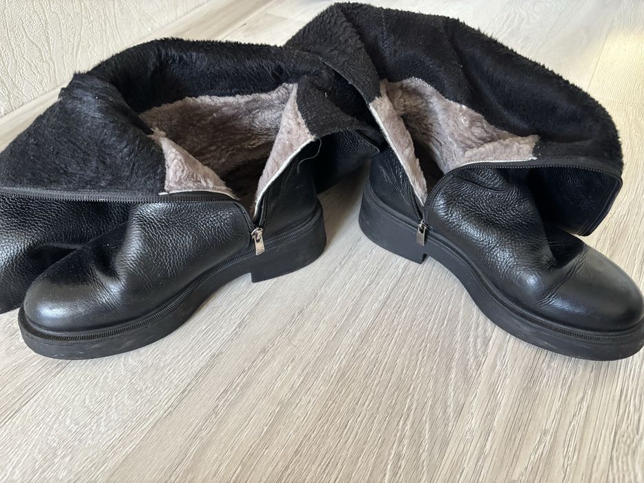 Сапоги из натуральной кожи