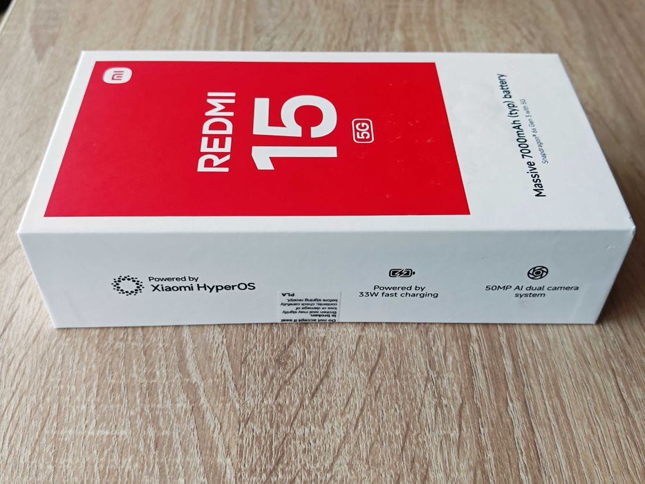Telefon Redmi 15 5G NOU Sigilat 8GB Ram 256GB Negru Baterie 7000 mAh