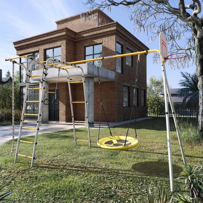 Уличный детский комплекс ROMANA Акробат2 (качели гнездо)