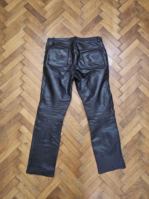 Pantaloni barbati de piele natural